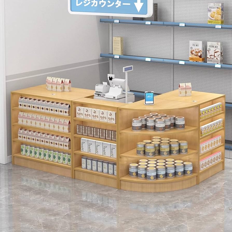 Amazon.co.jp: レジカウンター 組み立てレジ台 受付カウンター